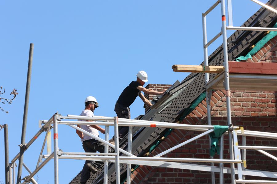 Hoogste punt verbouwing Leeflandgoed Opwetten